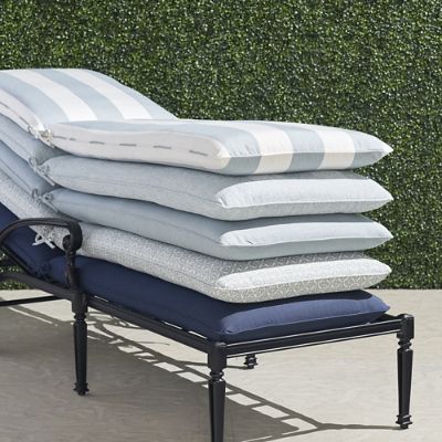 Single piped Outdoor Chaise Cushion Frontgate