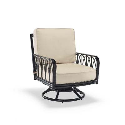 Wilshire Swivel Lounge Chair with Cushion Frontgate