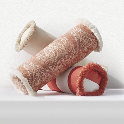 Outdoor Bolster Pillow with Fringe Frontgate