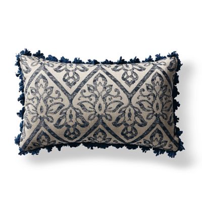 Fair Haven Indigo Outdoor Lumbar Pillow Frontgate