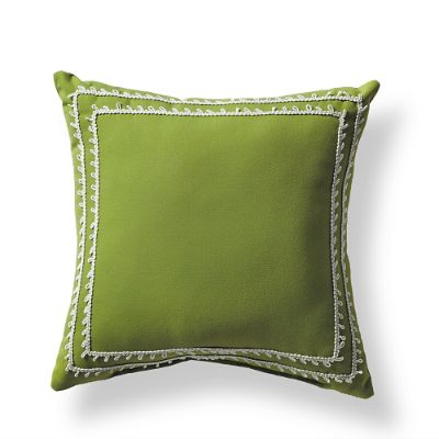 Gingko Double Natural Picot Outdoor Pillow Frontgate
