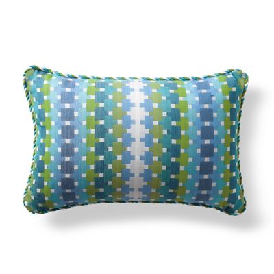 Color Remix Cobalt Outdoor Lumbar Pillow Frontgate