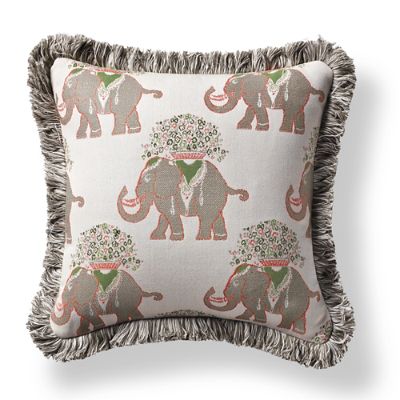 Elephant Chic Gingko Outdoor Pillow Frontgate