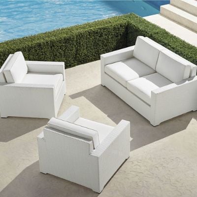 Palermo 3-pc. Loveseat Set in White Finish | Frontgate