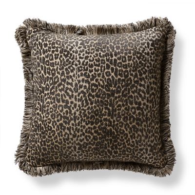 Leopard Luxe Onyx Outdoor Pillow | Frontgate