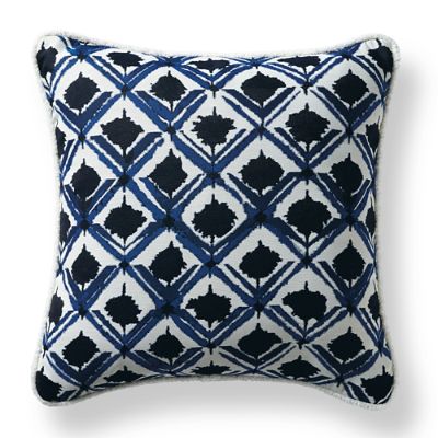 Boro Indigo Outdoor Pillow | Frontgate