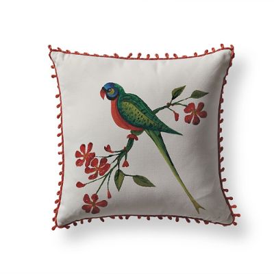 Tropical Bird Gingko Outdoor Pillow Frontgate