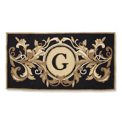 English Garden Monogrammed Entry Mat | Frontgate