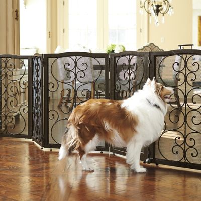 Rolling dog gate sales