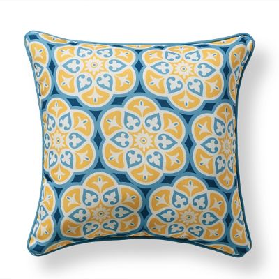 St Barts Tile Ocean Outdoor Pillow Frontgate