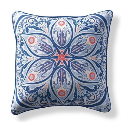 St. Barts Medallion Sky Outdoor Pillow | Frontgate