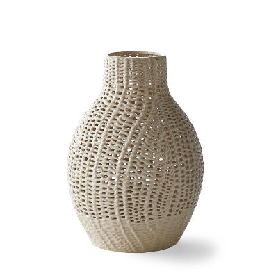 Ceramic Lace Vase Frontgate