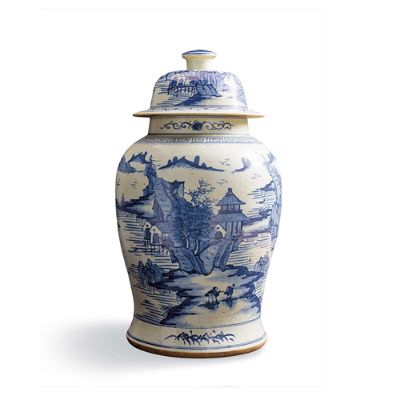 Large Chinoiserie Landscape Jar Frontgate