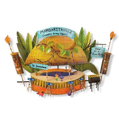Margaritaville Wasted Away Again Tiki Hut Wall Art Frontgate