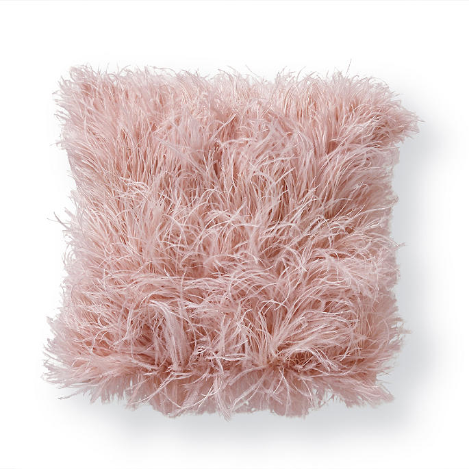 Ostrich Feather Decorative Pillow | Frontgate