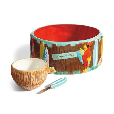 Margaritaville Ceramic Surfboard Bowl Frontgate