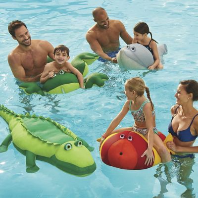 Blue Frog Pool Petz Frog Pool Floating Animal Bean Bag Frog Pool