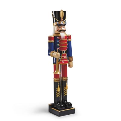 Marching 5ft. Nutcracker with Horn Frontgate