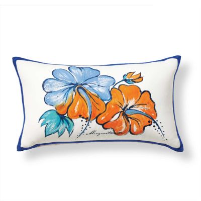Margaritaville Hibiscus Lumbar Pillow Frontgate