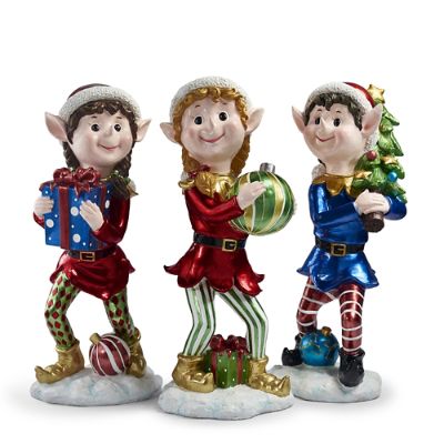 Tree Trimmer 3-ft. Pixie Elves Set | Frontgate