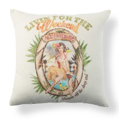 Margaritaville Livin' for the Weekend Throw Pillow | Frontgate