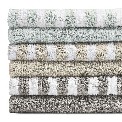Reversible Stripe Bath Rug Frontgate