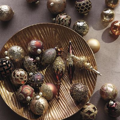 Mixed Metals 60-pc. Ornament Collection | Frontgate