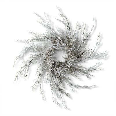 Flocked Twig Wreath | Frontgate