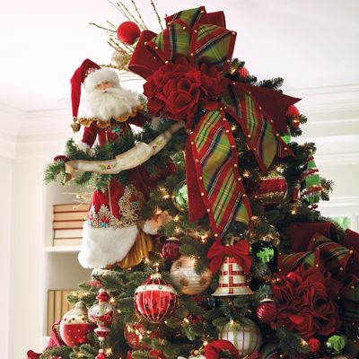 Father Christmas Santa Tree Topper | Frontgate