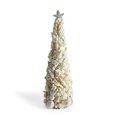 Sea Shell and Crystal Cone Christmas Tree Frontgate
