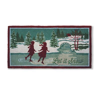 Let It Snow Holiday Entry Mat Frontgate