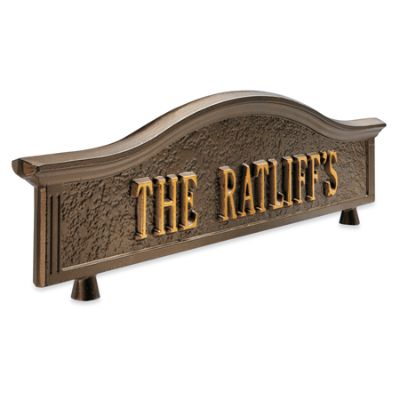 Monogrammed mailbox topper personalized 14 length 3 5 height