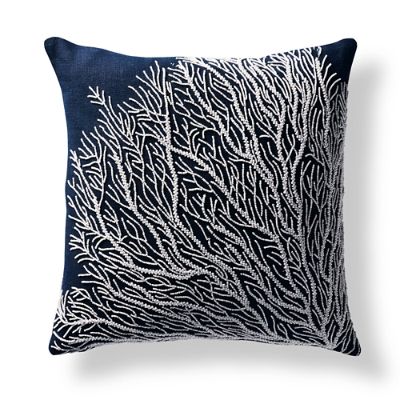 Nevis Beaded Coral Decorative Pillow Frontgate