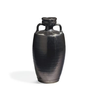 Narrow Mouth Black Vase Frontgate