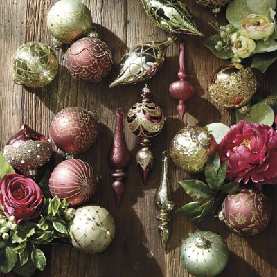 Marsala and Mint 60-pc. Ornament Collection | Frontgate