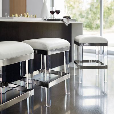 Acrylic backless bar discount stools