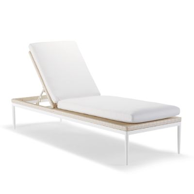 Palazzo Shell Armless Chaise Lounge with Cushions | Frontgate