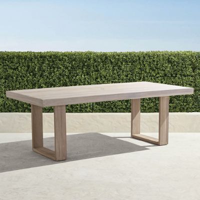 Weathered teak dining table hotsell