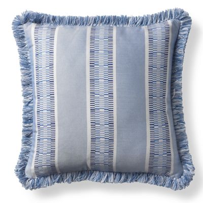 Kiernan Stripe Air Blue Outdoor Pillow | Frontgate