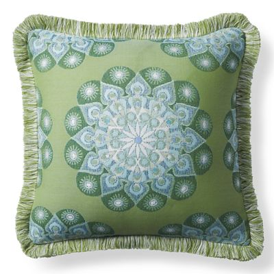 Sira Medallion Gingko Outdoor Pillow Frontgate