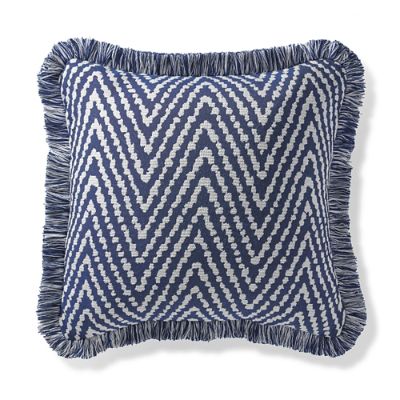 Sonora Chevron Indigo Outdoor Pillow Frontgate