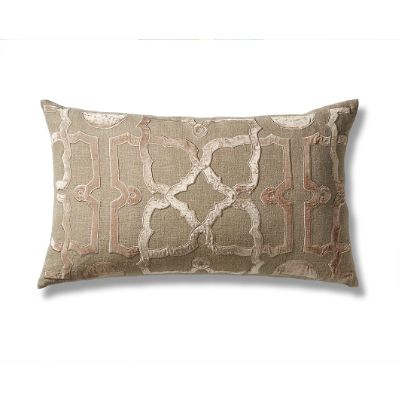 Metallic Trellis Decorative Pillow | Frontgate