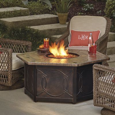 Hampton 5 Pc Chat Set With Provenca Custom Fire Table Frontgate