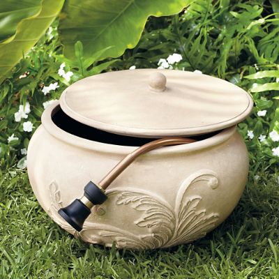 Acanthus Leaf Hose Pot Frontgate