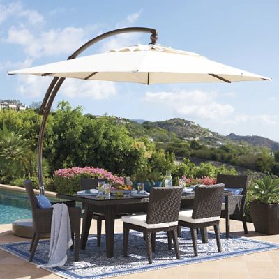 European Oval Side Mount Umbrella Frontgate