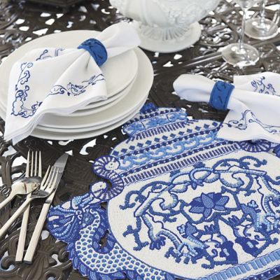 Kim Seybert Chinoiserie Ming Napkins, Set of Four | Frontgate