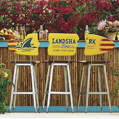 Margaritaville Landshark Surfboard Barstools, Set of Three | Frontgate