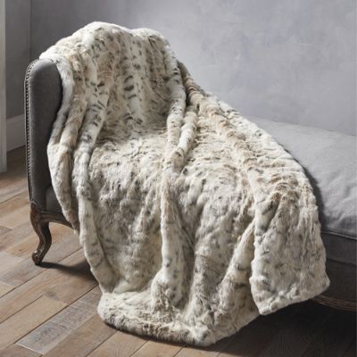 Frontgate faux fur discount throw