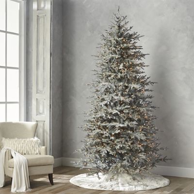 Diamond Dust Fraser Fir Quick Light Full Profile Tree | Frontgate