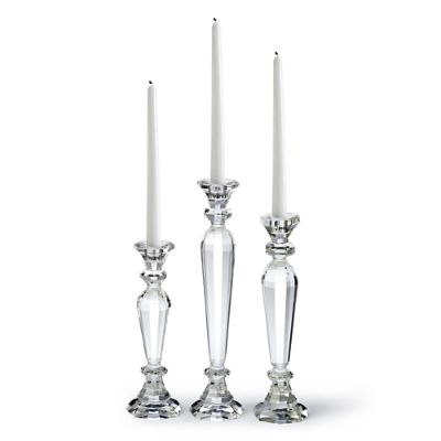 Classic Glass Candle Holders Set Of Three Frontgate 8396